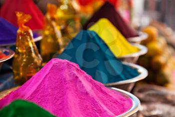 Color powder on the indian market, India
