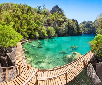 Very beautyful lake in the islands, Philippines