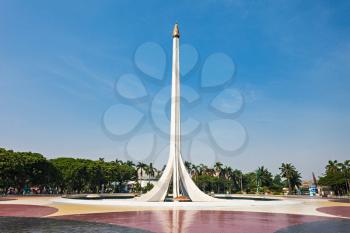 Monument in Taman Mini Indonesia Indah is a culture based recreational area located in East Jakarta.
