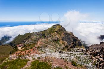 Pico Ruivo is the highest peak on the Madeira Island, Portugal