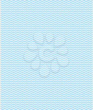 Seamless sea pattern. Light blue waves on white background
