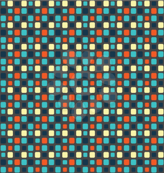Seamless bright fun mosaic abstract pattern 