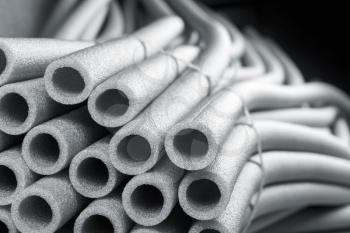 Insulation for pipes on black