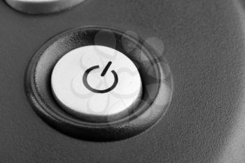 Close up of power button on electronic device
