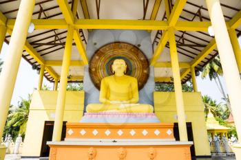 Buddha temple on Sri Lanka, Ceylon. Asia culture