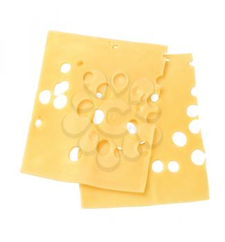 Thin slices of Swiss cheese