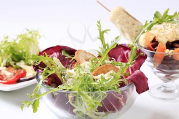 Variety of vegetarian salads - still life