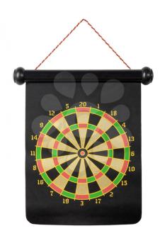 Darts target isolated on background - front view