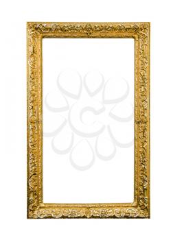 Antique picture frame isolated on white
