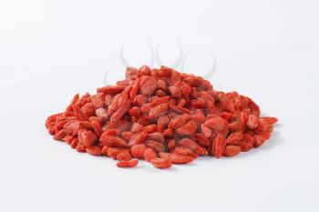 Pile of dried goji berries