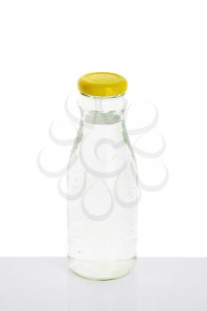 bottle of water on white background