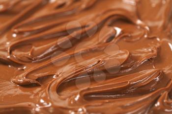 detail of chocolate hazelnut spread