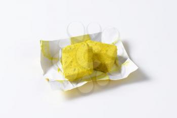 cubes of chicken flavored bouillon