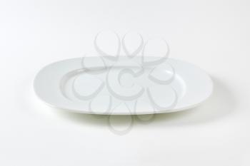 Flat square plate with wide rim