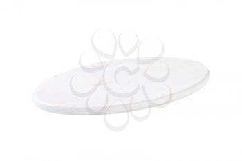 Oval wooden cutting board painted  white