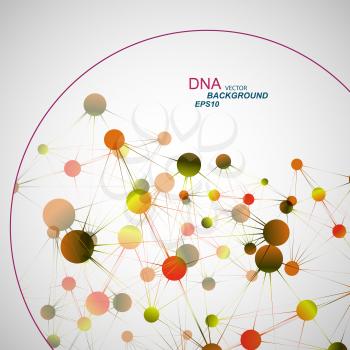 Vector network connection and DNA eps10.