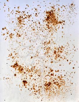 Background with Abstract Pattern, Brown Coffee Stains on Paper