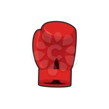 Boxing glove red. Accessory for boxer. sports equipment
