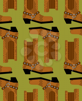 Cowboy boots pattern. Australian shoes background. Western clothing and rodeo texture