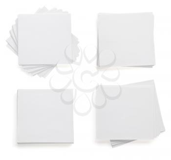 note paper isolated on white background