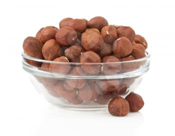 nuts hazelnut isolated on white background