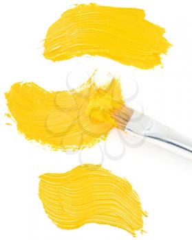 oil paint spot isolated on white background