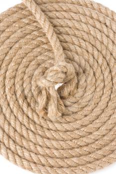 ship ropes isolated at white background