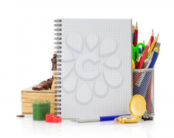 back to school concept isolated on white background