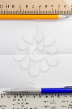folded white paper as background texture