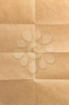 folded brown paper as texture