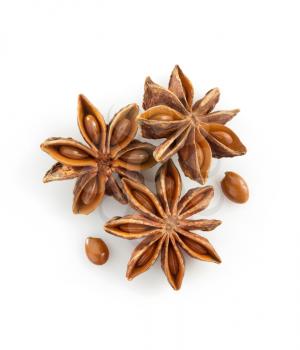 anise star isolated on white background