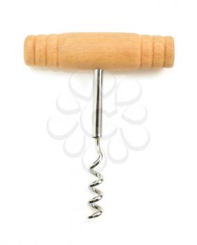 wine corkscrew  isolated on white background