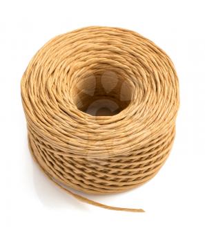roll of twine cord isolated on white background