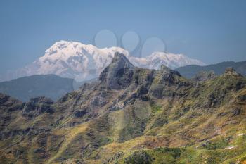views of Mount Annapurna Himalayas, Nepal, Asia.