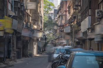 Mumbai, formerly Bombay - a city in the west of India, on the Arabian Sea coast. Maharashtra Civic Centre. slum