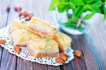 sweet turkish desert with honey and nuts