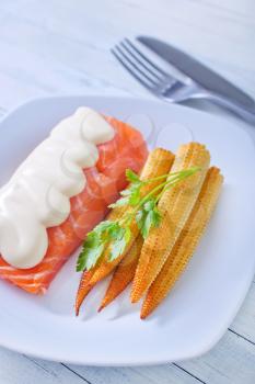 salmon and carrot