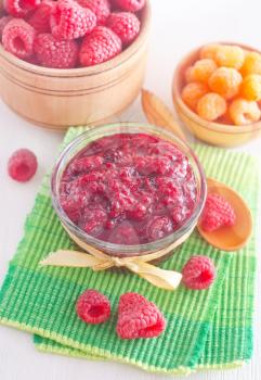 jam with raspberry