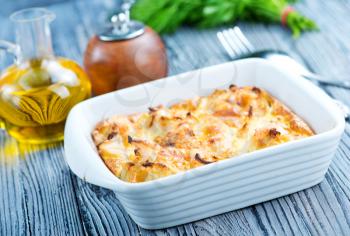 baked cauliflower with egg and cheese