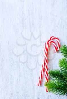 Christmas background, Christmas decoration on a candy