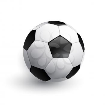 Soccer ball. Football ball. Realistic soccer ball isolated on white. Vector