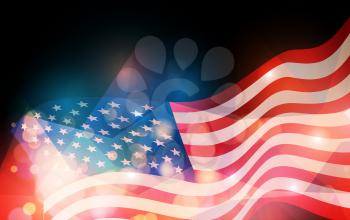 United States flag. Holiday background for USA Independence Day. Fourth of July celebrate