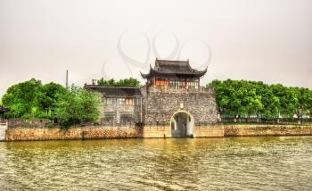 Pingmen Water Gate in Suzhou - Jiangsu, China