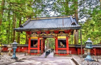 Gate of Toshogu shrine in Nikko - Japan