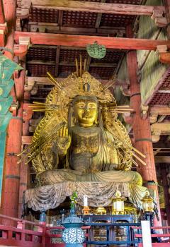 Statue of Nyoirin Kannon in Todai-ji temple - Nara, Japan