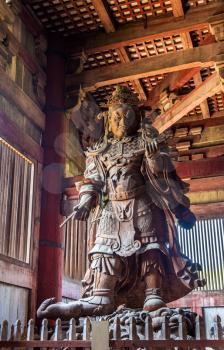 Komokuten, a guardian at Todaiji Temple in Nara - Japan