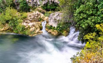 Mala Kravica waterfall on the Trebizat River in Bosnia and Herzegovina - the Balkans, Europe
