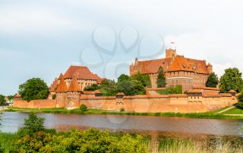 The Castle of the Teutonic Order in Malbork, UNESCO world heritage in Pomerania, Poland