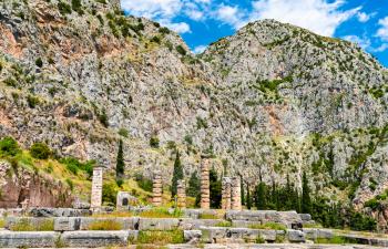 Archaeological Site of Delphi. UNESCO world heritage in Greece