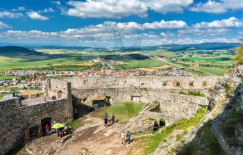 Zehra, Slovakia - August 14, 2017: Ruins of Spis Castle, a UNESCO World Heritage Site
